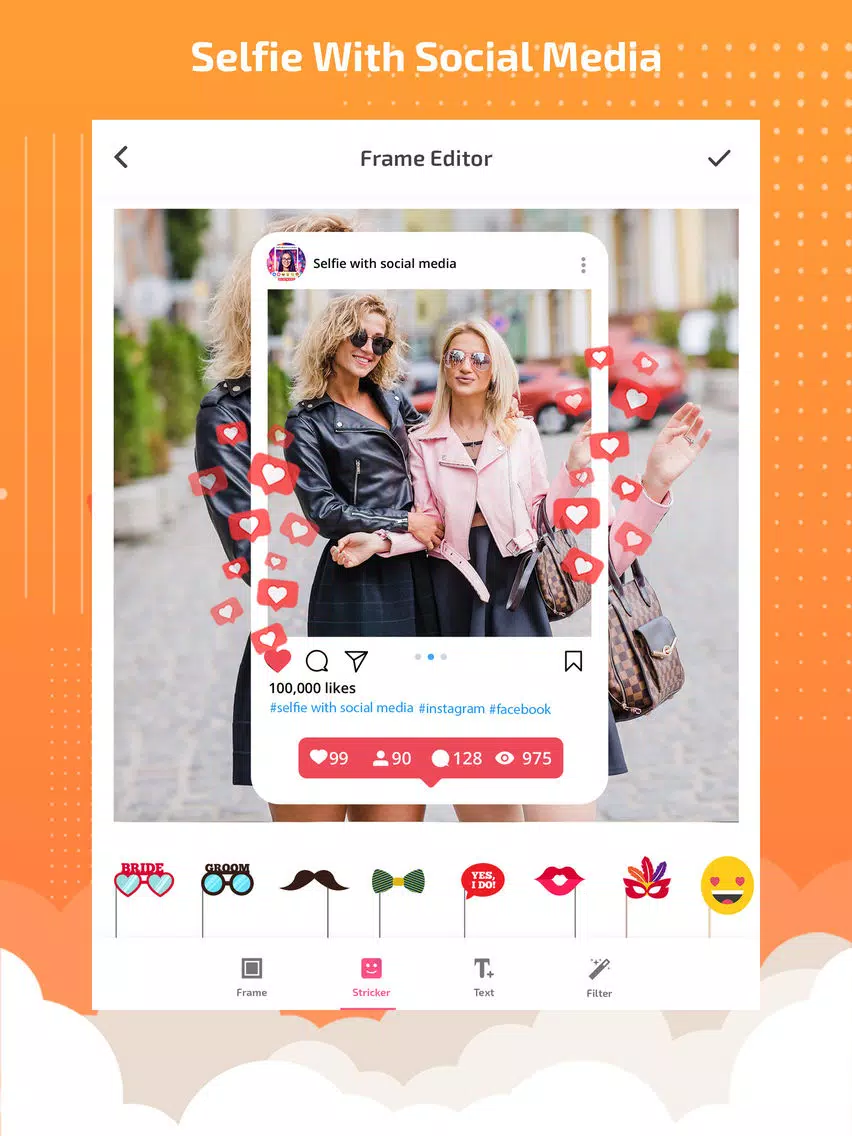 Selfie booth - selfie editor iPad Screenshots