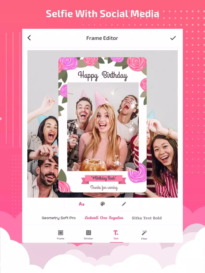Selfie booth - selfie editor iPad Screenshots