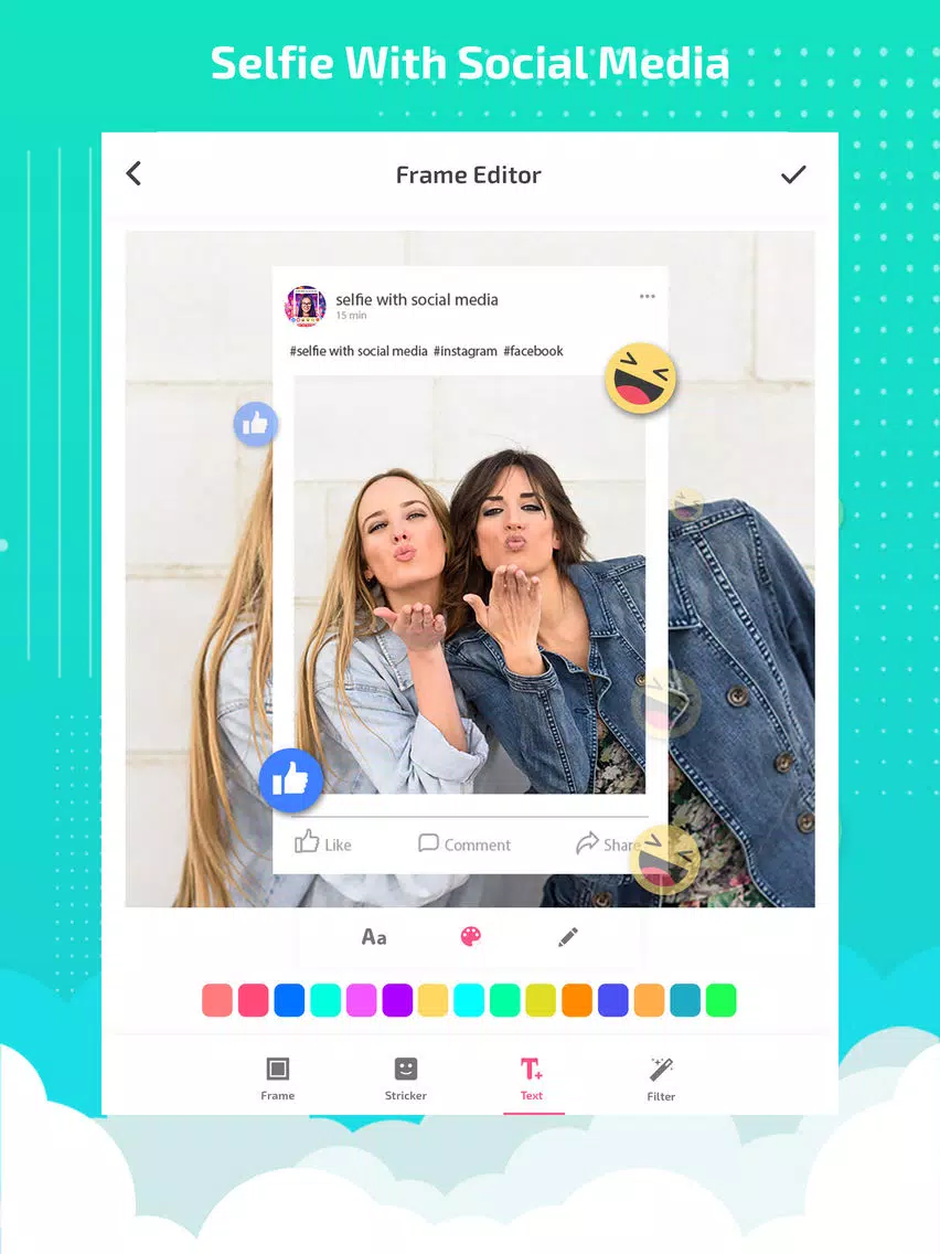 Selfie booth - selfie editor iPad Screenshots