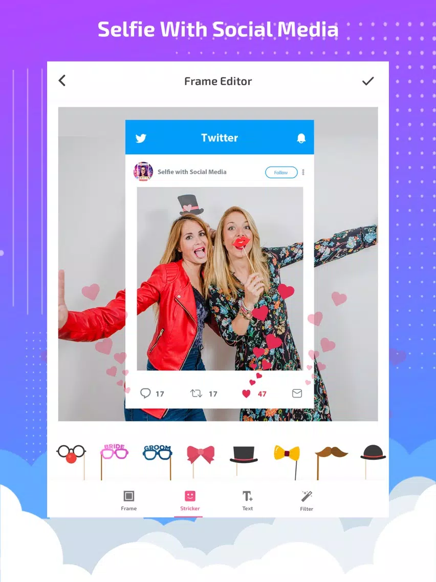Selfie booth - selfie editor iPad Screenshots