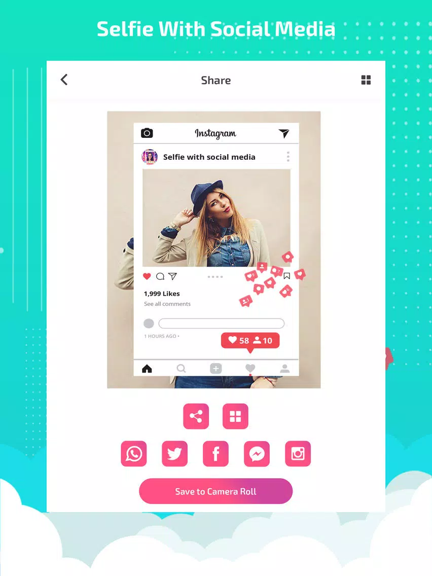 Selfie booth - selfie editor iPad Screenshots