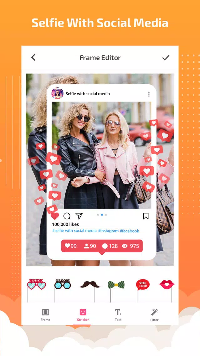 Selfie booth - selfie editor Screenshots
