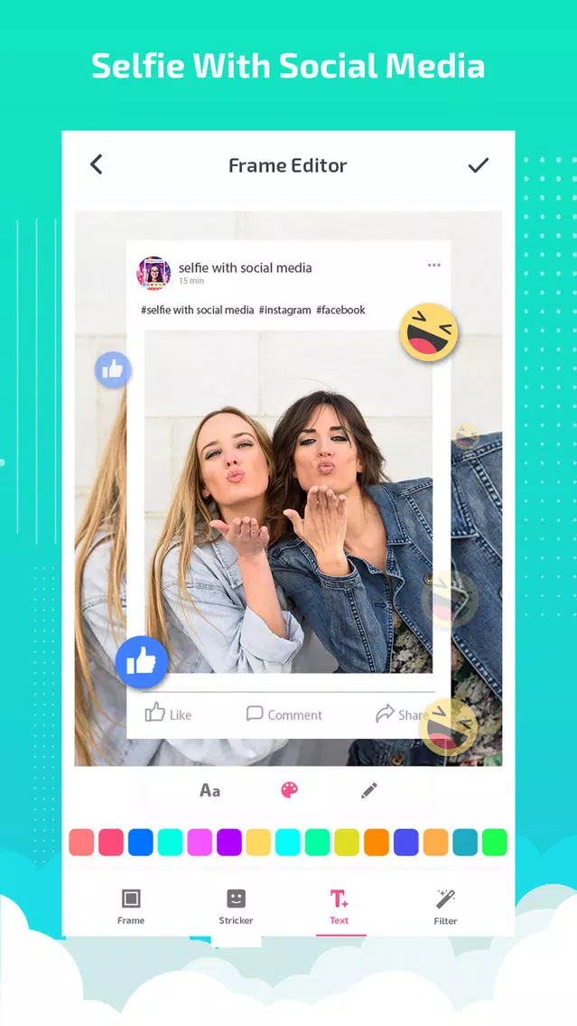 Selfie booth - selfie editor Screenshots