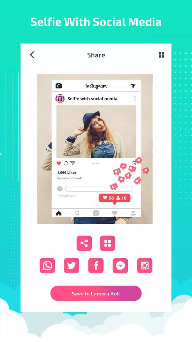 Selfie booth - selfie editor Screenshots