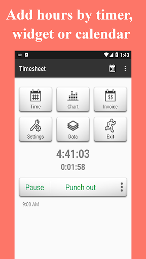 Timesheet - Work Hours Tracker Screenshots