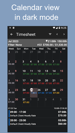 Timesheet - Work Hours Tracker Screenshots