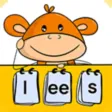 Leren lezen met aap noot lees