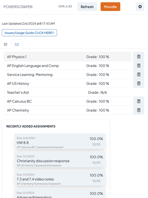 PowerScraper iPad Screenshots