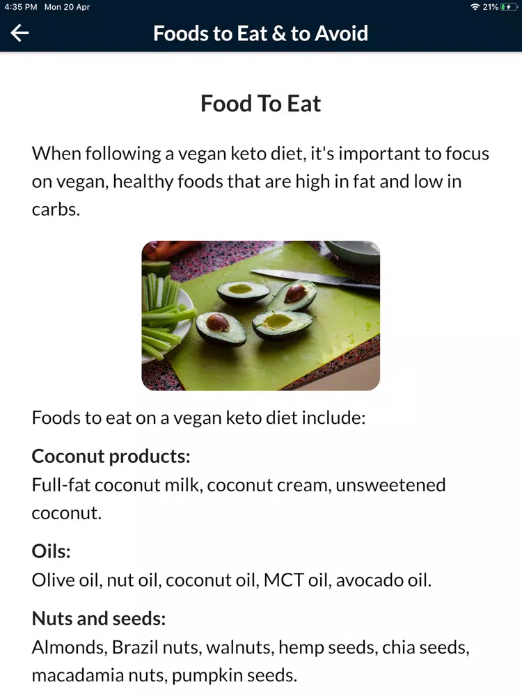 Keto Diet Plan For Weight Loss iPad Screenshots