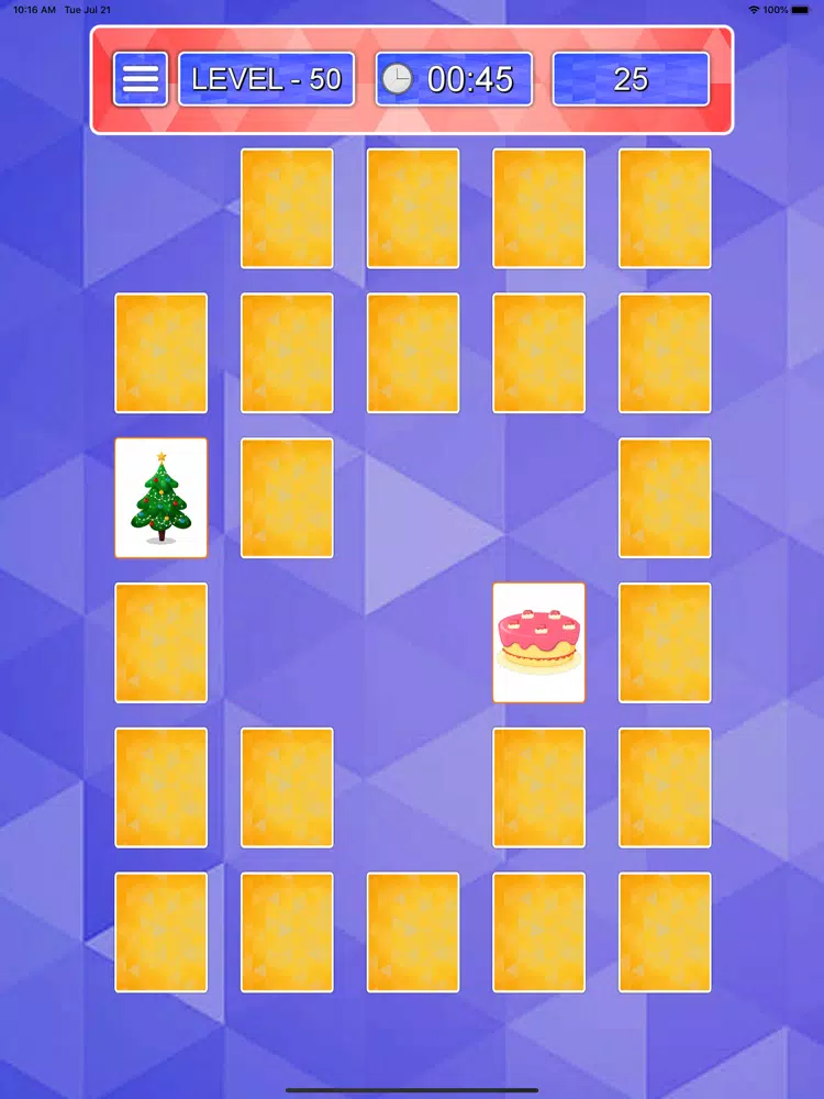 Picture Match Brain Game iPad Screenshots