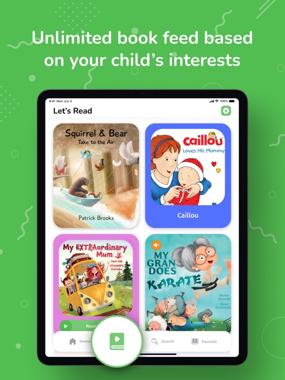 Booka - Reading Apps for Kids iPad Screenshots
