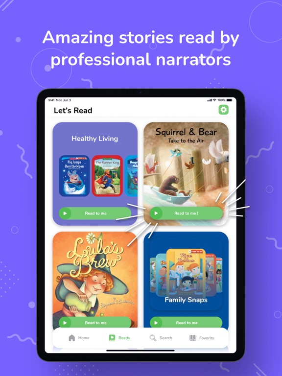 Booka - Reading Apps for Kids iPad Screenshots