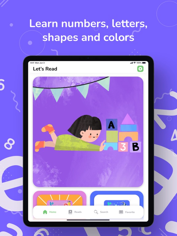 Booka - Reading Apps for Kids iPad Screenshots