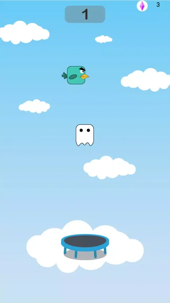 Tangkapan skrin Trampoline Hero - Endless Game