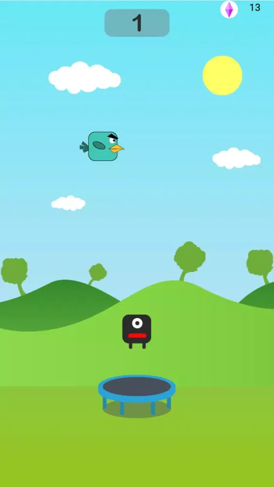 Tangkapan skrin Trampoline Hero - Endless Game