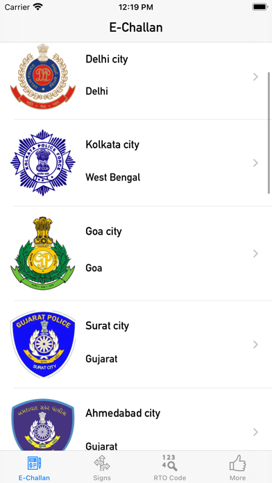 Echallan and signal Screenshots