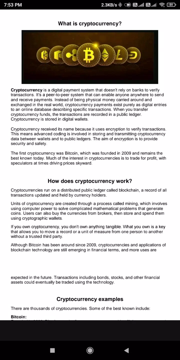 Tangkapan layar CryptoMaster