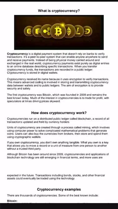 Tangkapan layar CryptoMaster