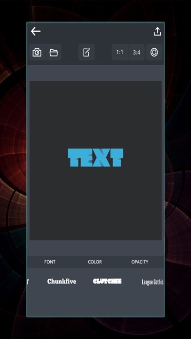 Font Shape-Text Masking Theme Creator Screenshots
