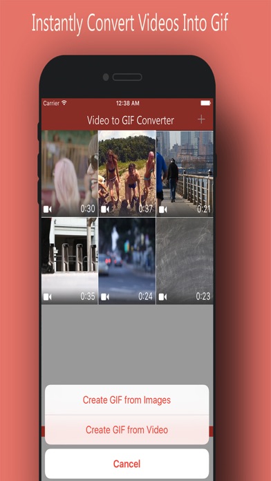 Video to gif Converter - Convert Gif from Video Screenshots