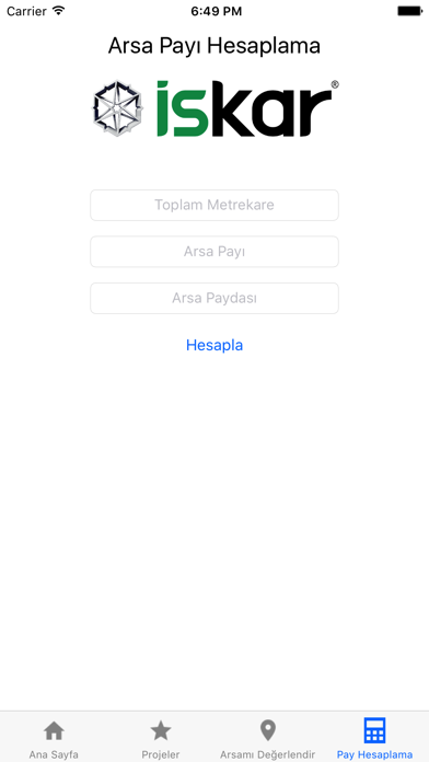 İskar Yapı - Arsa Payı Hesaplama Screenshots