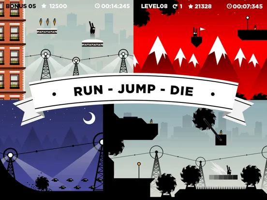 ภาพหน้าจอของ Run Rabbit Run: Hardcore Platformer iPad 