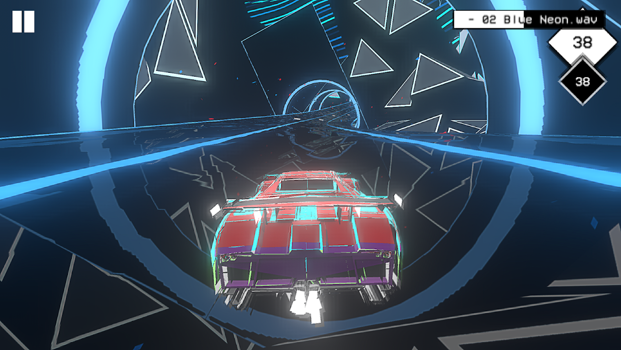 Tangkapan layar Music Racer