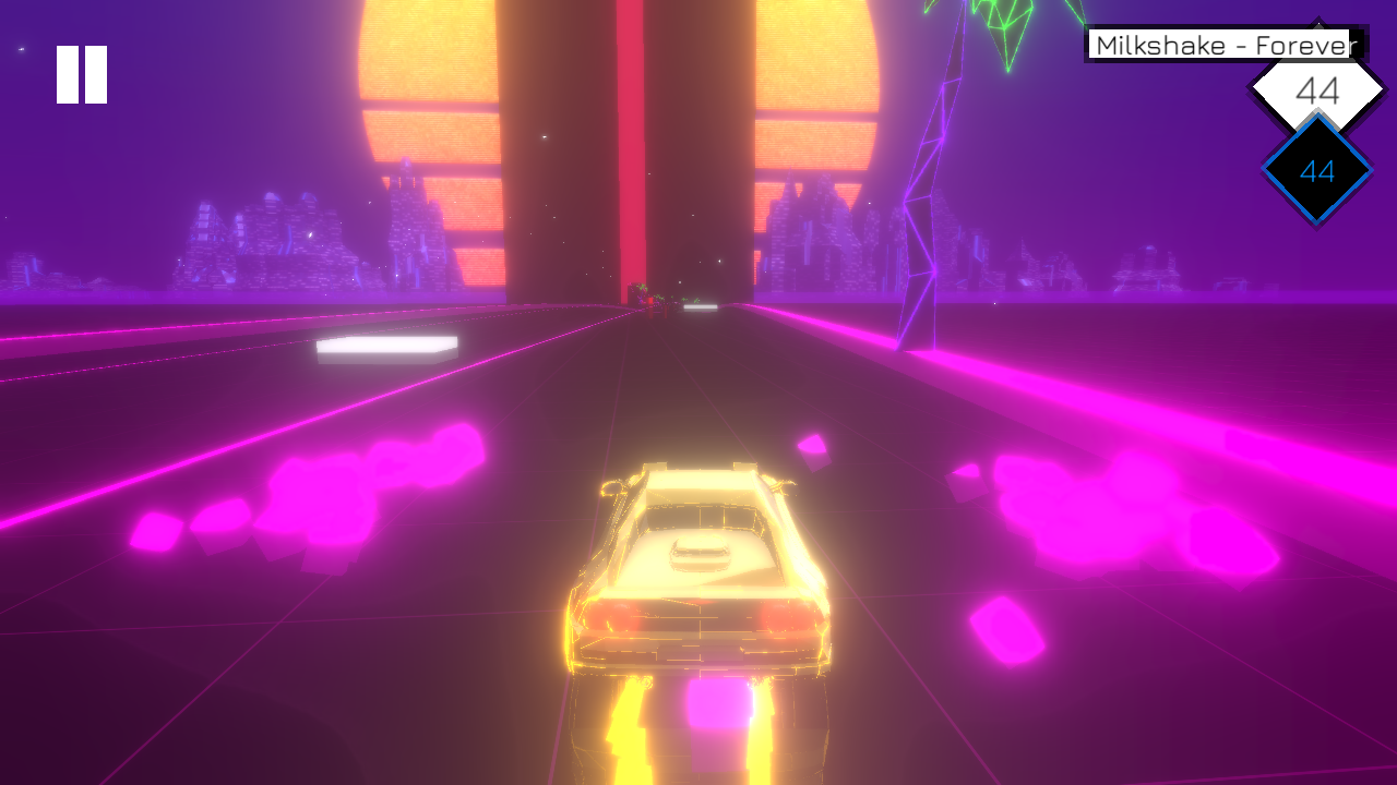 Tangkapan layar Music Racer