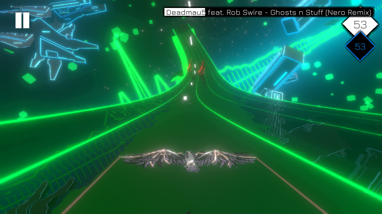 Tangkapan layar Music Racer