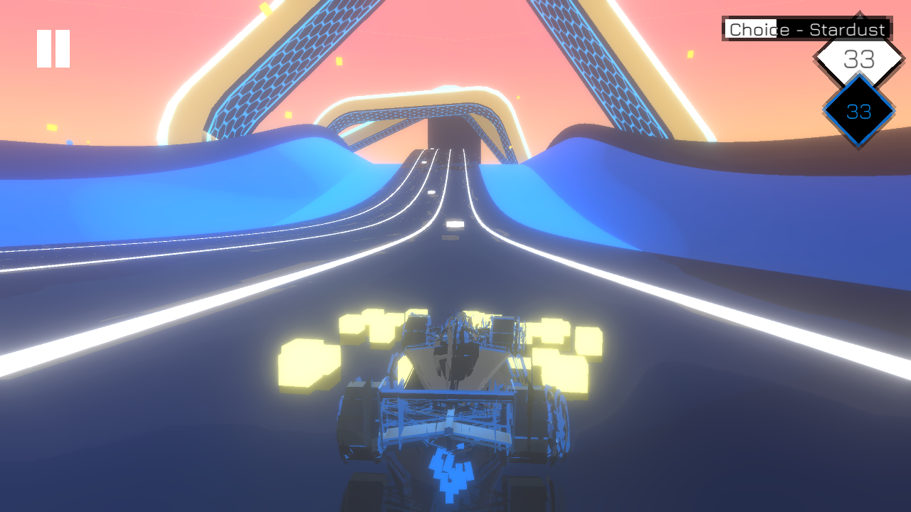 Tangkapan layar Music Racer