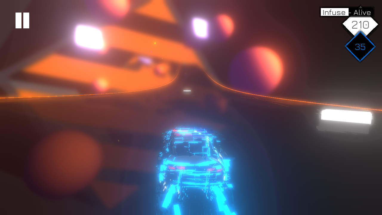 Tangkapan layar Music Racer