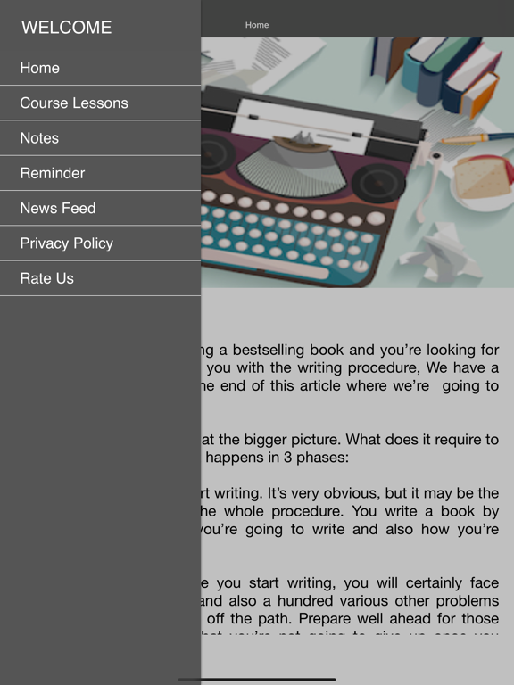 Write a Book: New Writer Guide iPad Screenshots