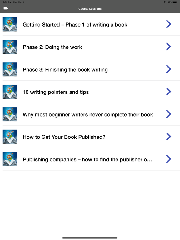 Write a Book: New Writer Guide iPad Screenshots