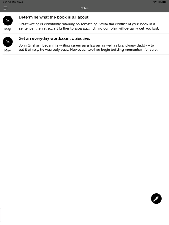 Write a Book: New Writer Guide iPad Screenshots