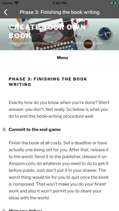 Write a Book: New Writer Guide Screenshots