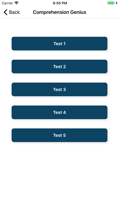 Verbal Reasoning Practice Screenshots