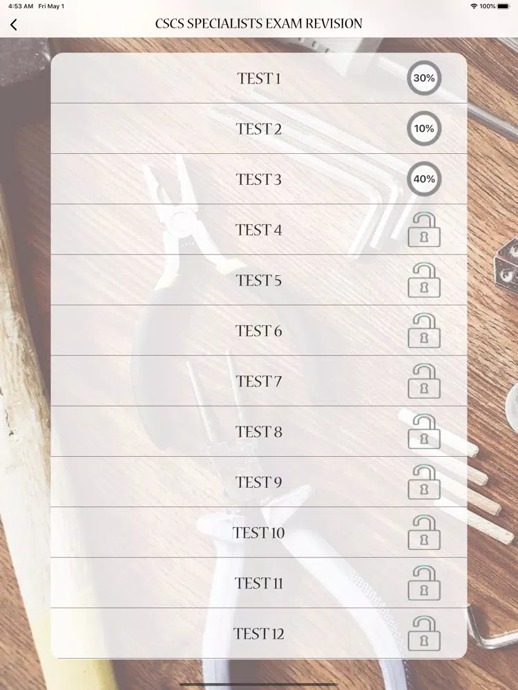 CSCS Specialists Exam Revision iPad Screenshots