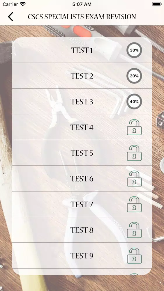 CSCS Specialists Exam Revision Screenshots