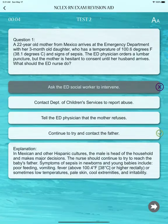 NCLEX RN Exam Revision Aid iPad Screenshots