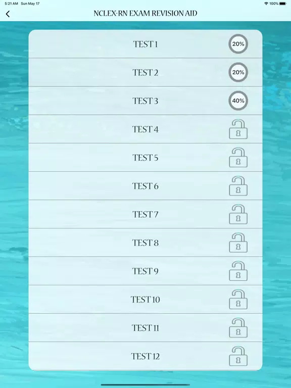 NCLEX RN Exam Revision Aid iPad Screenshots