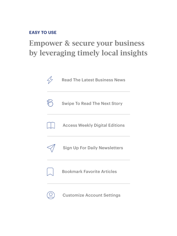 Washington Business Journal iPad Screenshots