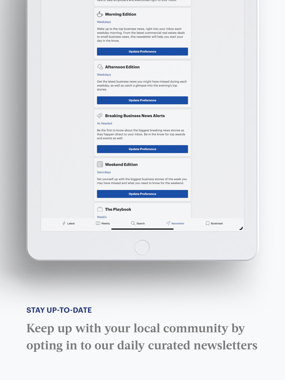 Скриншоты Wichita Business Journal iPad