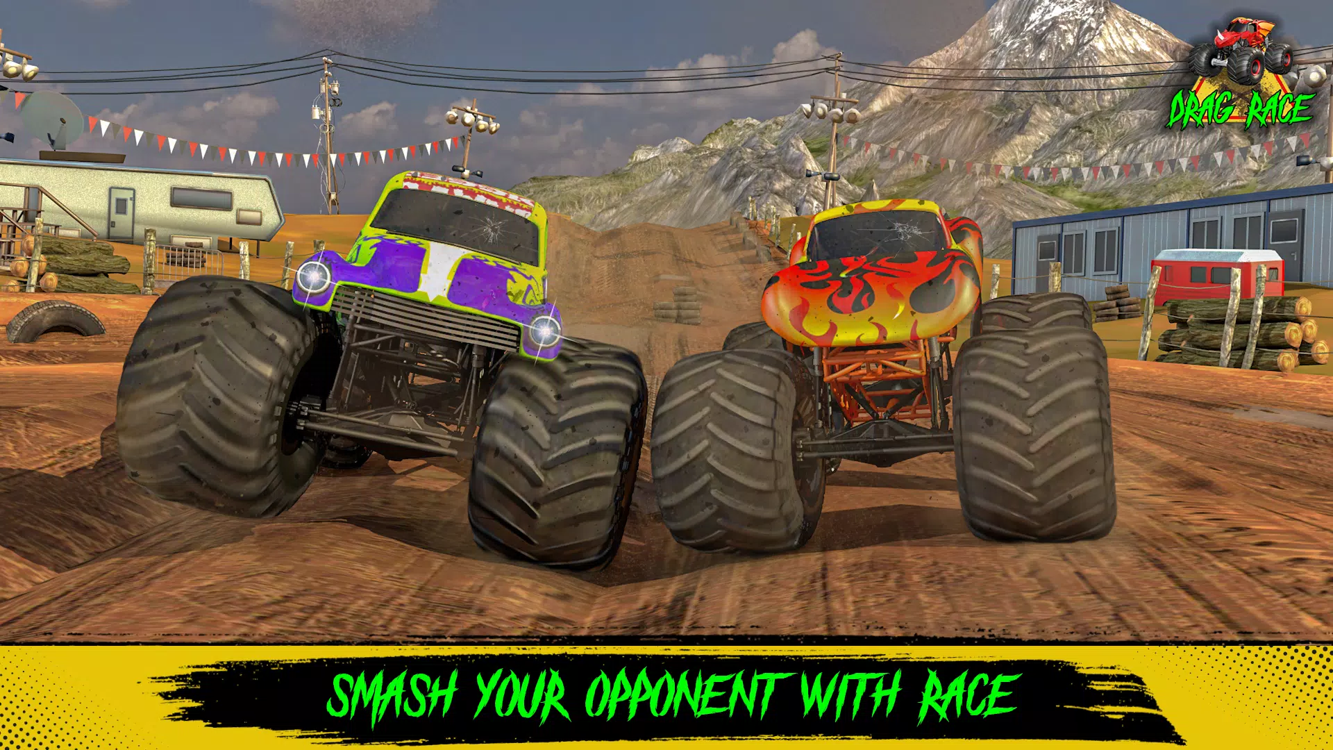 Monster Trucks Muddy Drag Race Screenshots