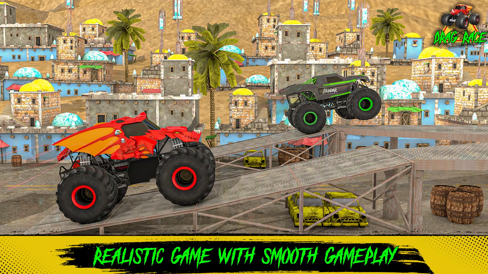 Monster Trucks Muddy Drag Race Screenshots