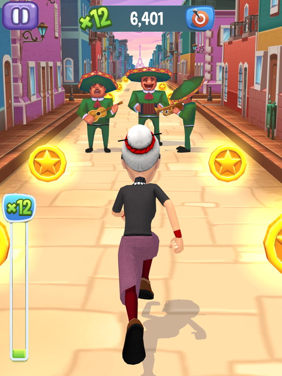 Скриншоты Angry Gran Run - Running Game iPad 