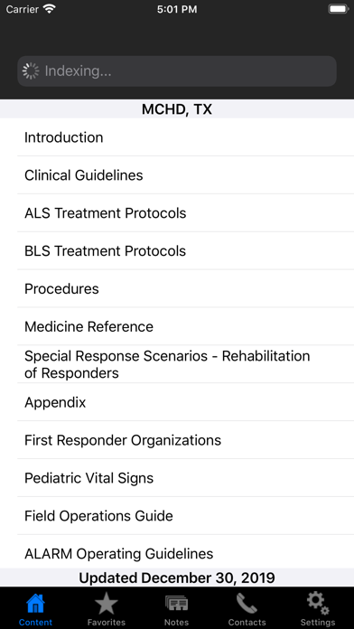 MCHD EMS Clinical Guidelines Screenshots