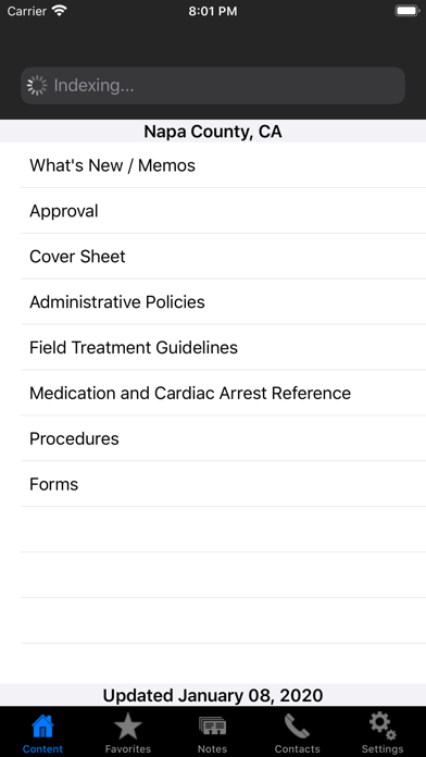 Napa County EMS Screenshots