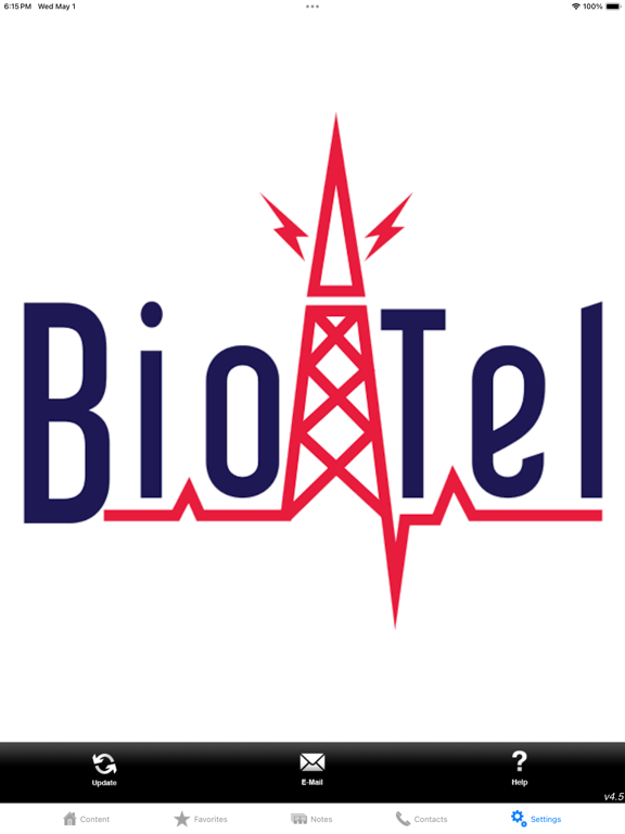 UTSW BioTel Guidelines iPad Screenshots
