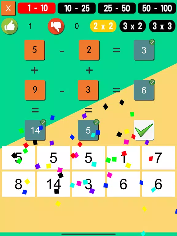 Math Puzzle Plus and Minus iPad Screenshots