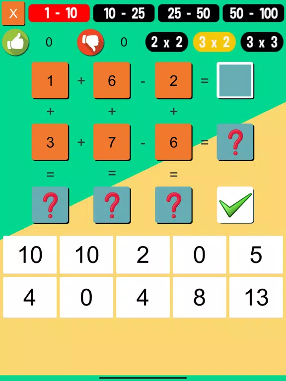 Math Puzzle Plus and Minus iPad Screenshots